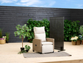 Terrasseavskjerming New York svart akasie – Sunlife®